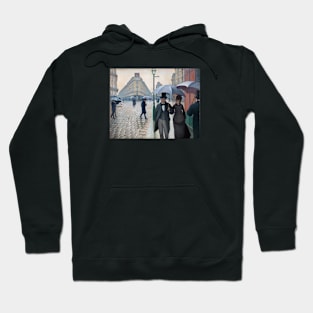 Paris Steet, Rainy Day by Gustave Caillebotte Hoodie